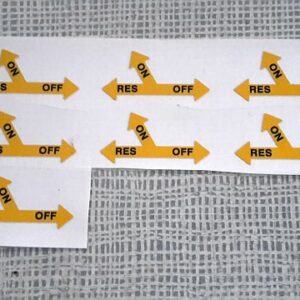 Gilera Saturno: Rahmenaufkleber Benzinhahn