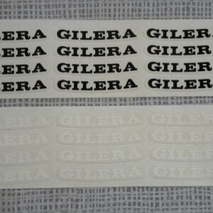 Gilera Saturno: Halbgebogene Felgenrandaufkleber