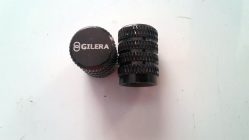 Gilera Saturno, alle BI4: Ventilkappen Alu mit Gilera Schriftzug