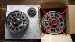 Gilera Saturno, XRT, RC 600, RC 600 R, Nordwest: Einen neuen Kupplungskorb