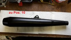 Gilera Saturno: Auspuffendtopf D , sehr guter Zustand