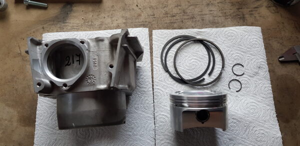 Gilera BI4, RC 600 C, RC 600 R, Nordwest: Neuer Kolben/Zylindersatz – Bild 2