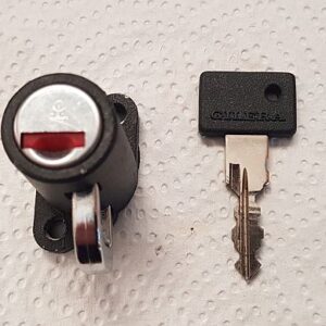 Gilera Saturno, alle BI4: Neuwertiges ZADI Helmschloß rot