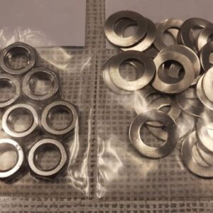 Gilera Saturno: Feingewindemutter schmal in Edelstahl für Blinkerbefestigung